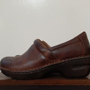 b.o.c "peggy clog" leather shoes
